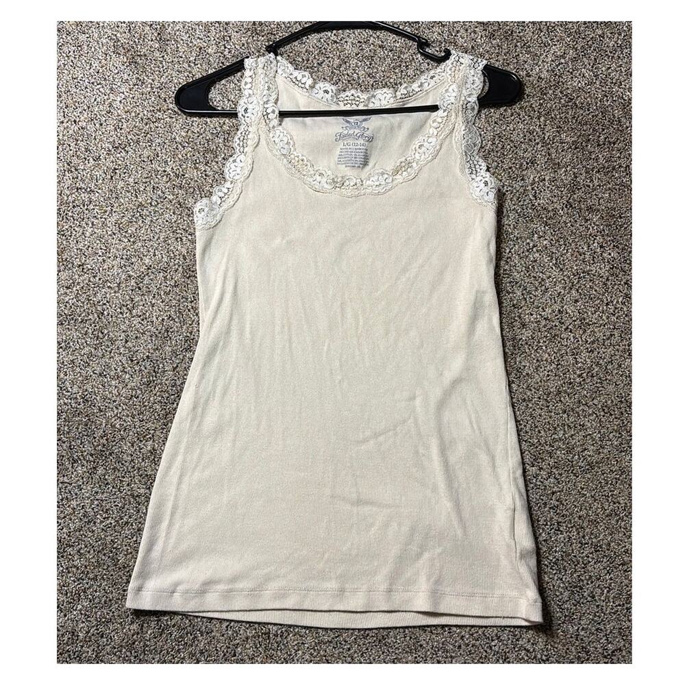Faded glory cream lace cami